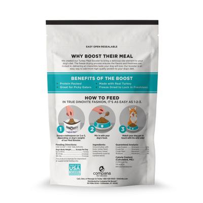 NubONubs Meal Booster Topper Turkey Flavored Gluten & Grain-Free Protein Powder Supplement for Dogs, 5.3-oz bag