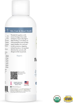 Flax Seed Oil Dog & Cat Supplement, 16-fl oz bottle