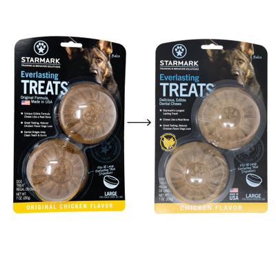 Everlasting Chicken Flavored Dog Treats, Large, 2 count