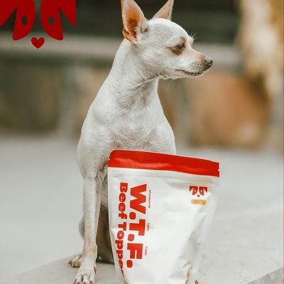 WTF Beef High Protein Dog Food Topper, 7.05-oz pouch