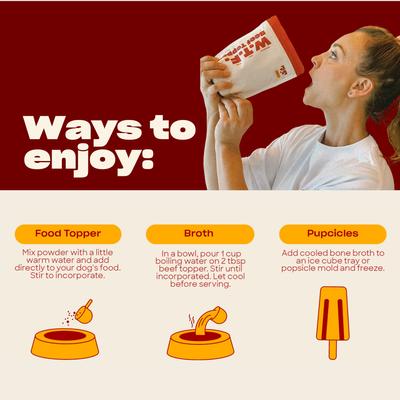 WTF Beef High Protein Dog Food Topper, 7.05-oz pouch