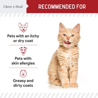 Wild Alaskan Salmon Oil Hearty Beef Flavored Liquid Skin & Coat Supplement for Dogs & Cats, 16-fl oz bottle