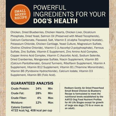 Powerfood Small Breed Recipe Chicken & Blueberry Grain-Free Air Dried Dog Food, 2.5-oz bag