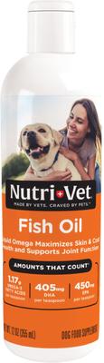 Fish Oil Omega-3 Liquid Skin & Coat Supplement for Dogs, 12-fl oz bottle