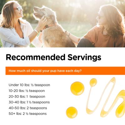 Fish Oil Omega-3 Liquid Skin & Coat Supplement for Dogs, 12-fl oz bottle