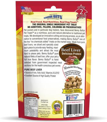 Beef Liver Mini Bit Freeze-Dried Dog Treats, 5.2-oz bag