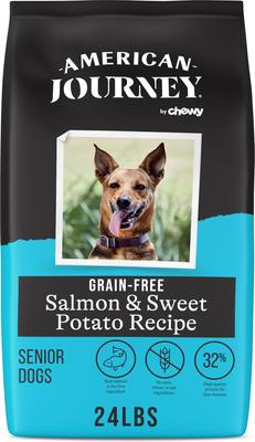 Grain-Free Senior Salmon & Sweet Potato Recipe Dry Dog Food, 24-lb bag