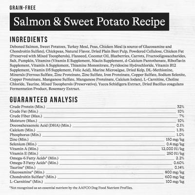 Grain-Free Senior Salmon & Sweet Potato Recipe Dry Dog Food, 24-lb bag