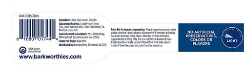 Beef Roll 6" Dog Treats, 6 count