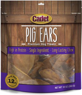 Pig Ears Dog Chews, 12 count
