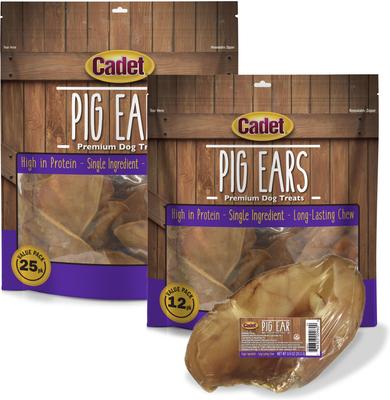 Pig Ears Dog Chews, 12 count