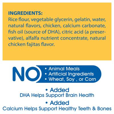 Puppy Teething Rings Taste of Texas Chicken Fajitas Flavor Dog Dental Treats, 3 count