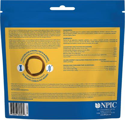 Puppy Teething Rings Taste of Texas Chicken Fajitas Flavor Dog Dental Treats, 3 count