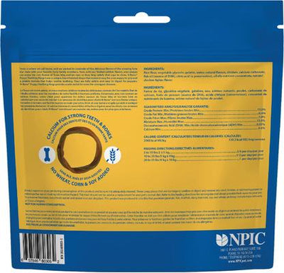 Puppy Teething Rings Taste of Texas Chicken Fajitas Flavor Dog Dental Treats, 3 count