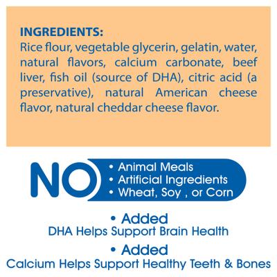 Puppy Teething Rings Taste of Texas Queso Con Carne Flavor Dog Dental Treats, 3 count