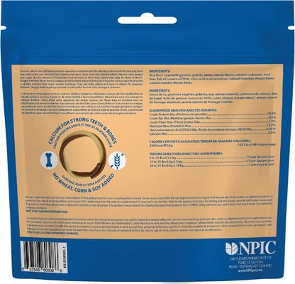 Puppy Teething Rings Taste of Texas Queso Con Carne Flavor Dog Dental Treats, 3 count