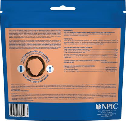 Puppy Teething Rings Taste of Texas Pulled Pork Flavor Dog Dental Treats, 3 count