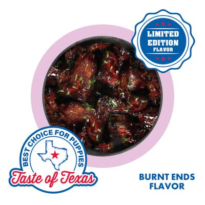Puppy Teething Rings Taste of Texas Burnt Ends Flavor Dog Dental Treats, 3 count