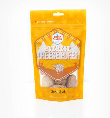Everest Cheese Puff Natural Crunchy Dog Treats, 3.5-oz bag
