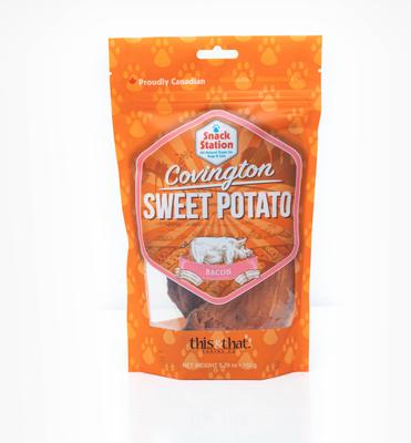 Snack Station Covington Sweet Potato with Bacon Limited Ingredient Natural Dehydrated Dog Treats, 11.4-oz bag