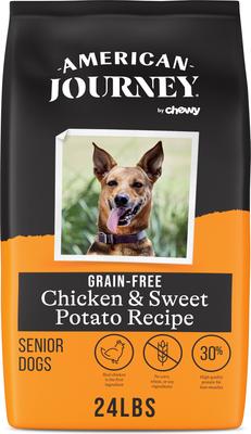 Grain-Free Senior Salmon & Sweet Potato Recipe Dry Dog Food, 24-lb bag