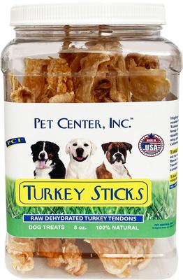 Turkey Sticks Dog Treats, 8-oz canister