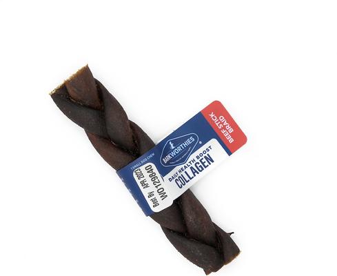 Collagen 9-inch Braided Stick Dog Bone