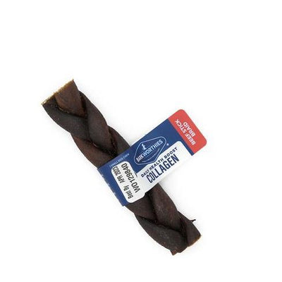 Hueso de perro trenzado de colágeno de 5 pulgadas