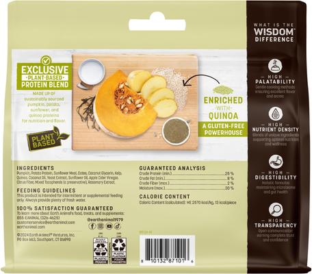 Wisdom Air-Dried From the Seed Recipe Premium Natural Plant-Based Jerky Strips Dog Treats, 4-oz bag