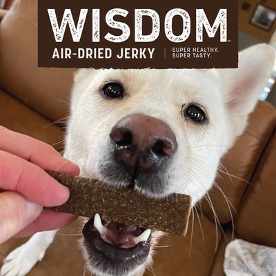 Wisdom Air-Dried From the Seed Recipe Premium Natural Plant-Based Jerky Strips Dog Treats, 4-oz bag