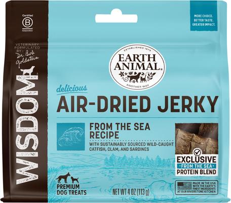 Wisdom Air-Dried From the Seed Recipe Premium Natural Plant-Based Jerky Strips Dog Treats, 4-oz bag