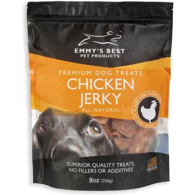 Premios premium de pollo seco para perros, bolsa de 8 oz