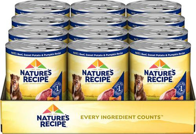 Grain-Free Beef, Sweet Potato & Pumpkin Recipe Wet Dog Food, 13-oz can, 12 count