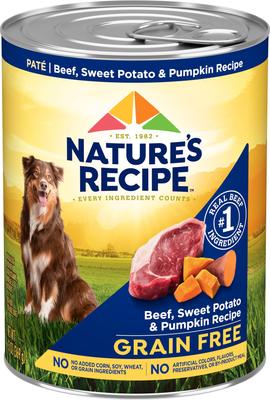Grain-Free Beef, Sweet Potato & Pumpkin Recipe Wet Dog Food, 13-oz can, 12 count