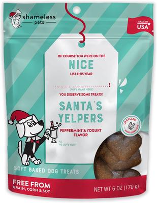 Santa's Yelpers Yogurt & Mint Soft Baked Dog Treats, 6-oz bag