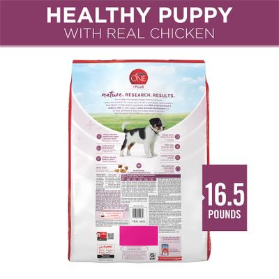 Paquete: alimento seco para perros Purina ONE SmartBlend Healthy Puppy Formula + champú para cachorros Burt's Bees Tearless con suero de leche