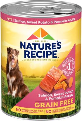 Grain-Free Salmon, Sweet Potato & Pumpkin Recipe Wet Dog Food, 13-oz can, 12 count