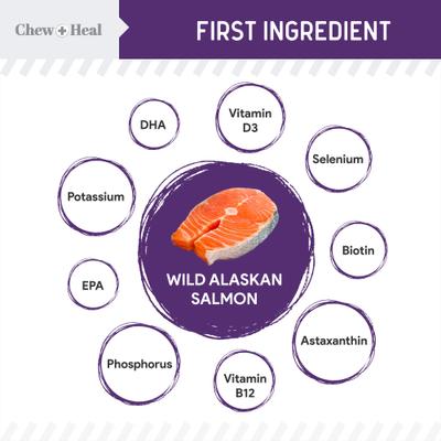 Mobility Wild Alaskan Salmon Limited Ingredient Soft Jerky Dog Treats, 12-oz bag