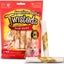 Twistedz 5-inch Beefhide Chip Rolls Beef Flavored Wrap Dog Hard Chews, 8 count