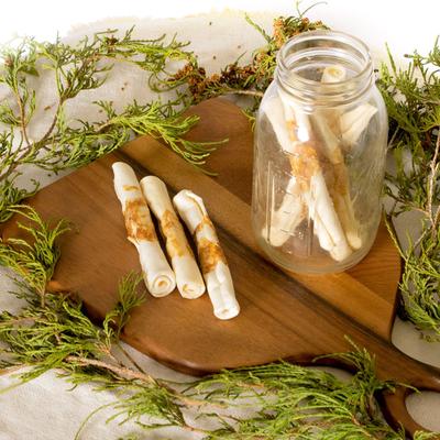 Twistedz 5-inch Beefhide Chip Rolls Beef Flavored Wrap Dog Hard Chews, 8 count