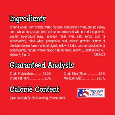 Beef & Cheese Flavor Adult Soft & Chewy Dog Treats, 26-oz pouch