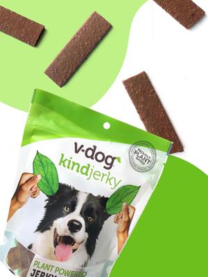 Plant-Based Jerky Dog Treats, 8-oz bag