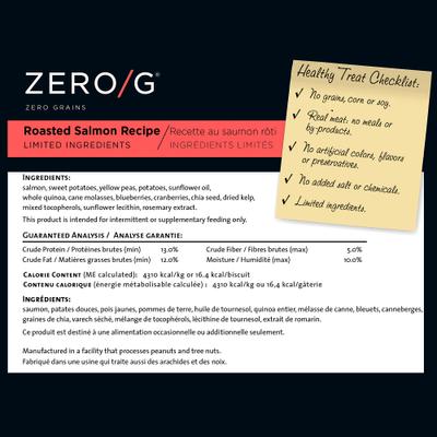 Zero/G Grain-Free Roasted Salmon Dog Treats, 12-oz bag