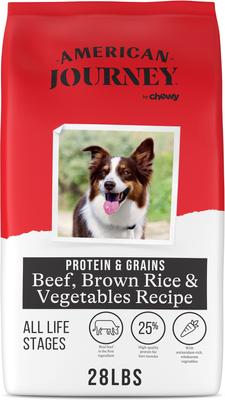 Protein & Grains Salmon, Brown Rice & Vegetables Recipe Dry Dog Food, 28-lb bag