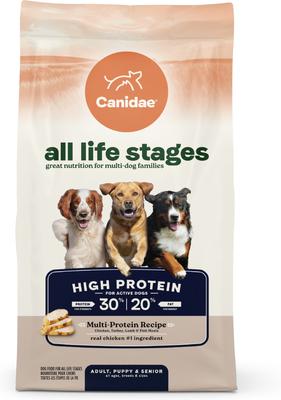 All Life Stages Multi-Protein High Protein Recipe Dry Dog Food, 4-lb bag