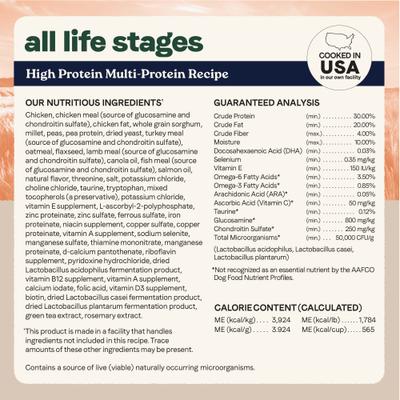 All Life Stages Multi-Protein High Protein Recipe Dry Dog Food, 4-lb bag