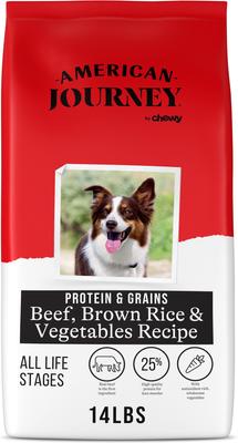 Protein & Grains Salmon, Brown Rice & Vegetables Recipe Dry Dog Food, 28-lb bag
