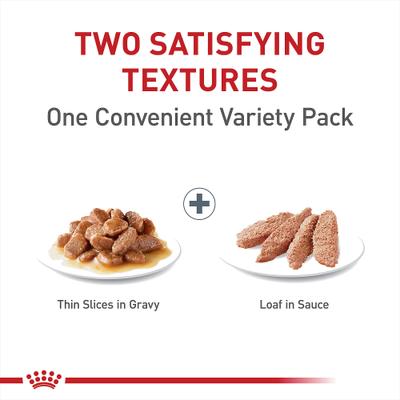 Feline Care Nutrition Adult Digestive Care Texture Variety Pack Wet Cat Food, 3-oz can, case of 12