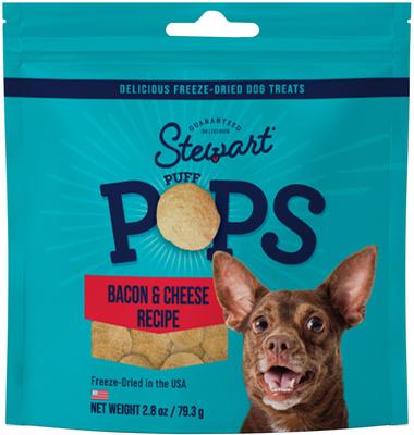 PuffPops Bacon & Cheese Recipe Freeze-Dried Dog Treats, 2.8-oz pouch