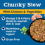 Chunky Stew Chicken & Vegetables Recipe Wet Dog Food, 3.5-oz tub, case of 12